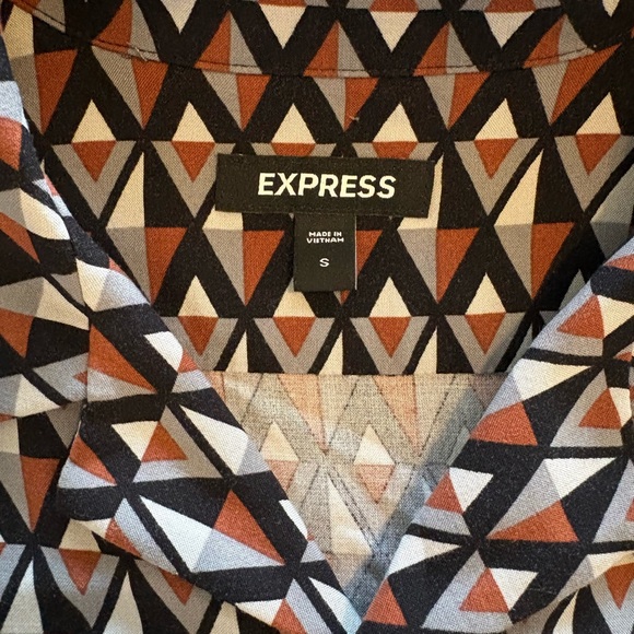 Express Multicolor Geometric Shirt - Picture 2 of 4